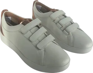 Fitflop White Leather Velcro Sneakers UK 5