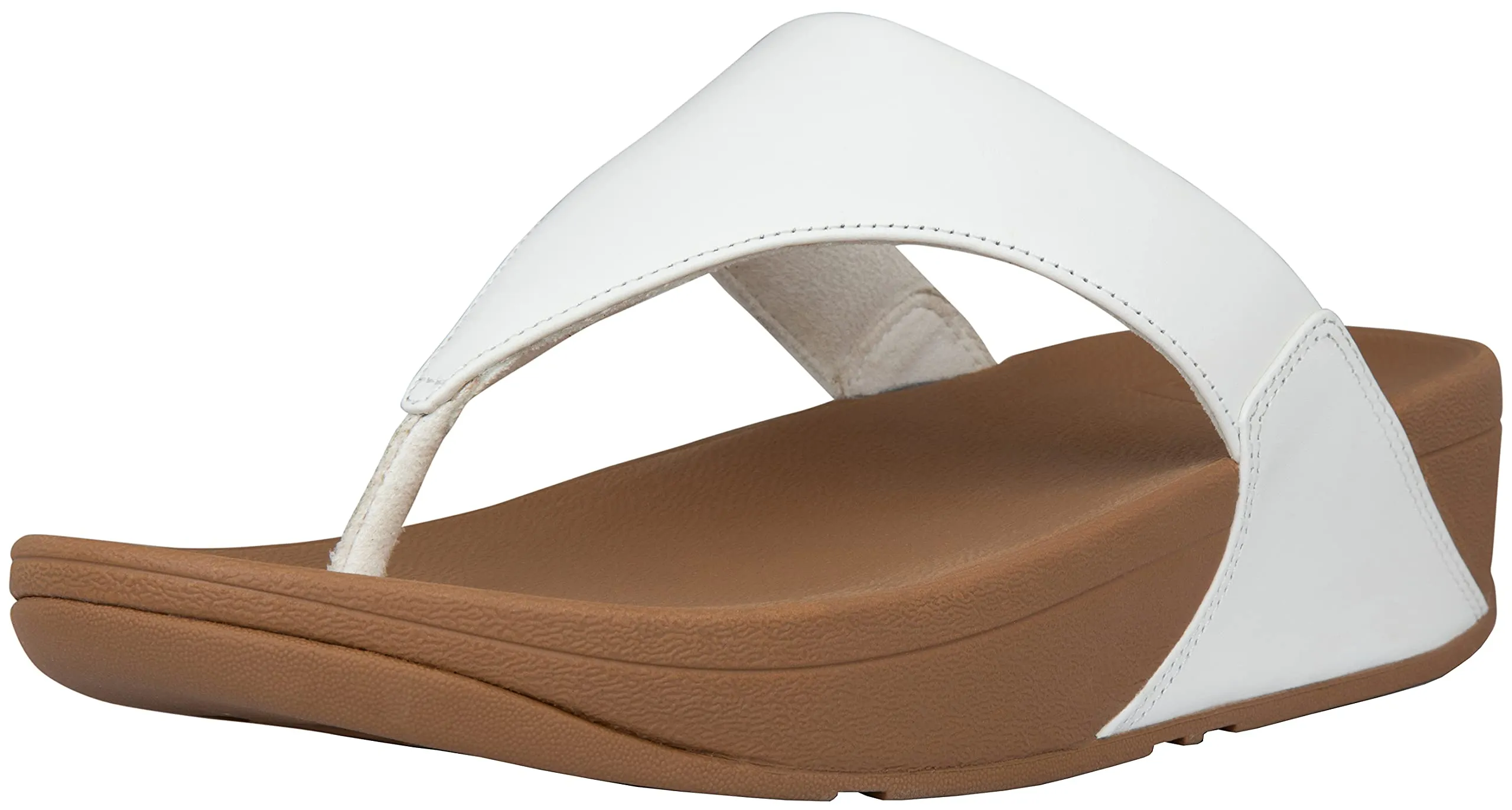 Fitflop Women's Lulu Leather Toe-Post Toepost, White