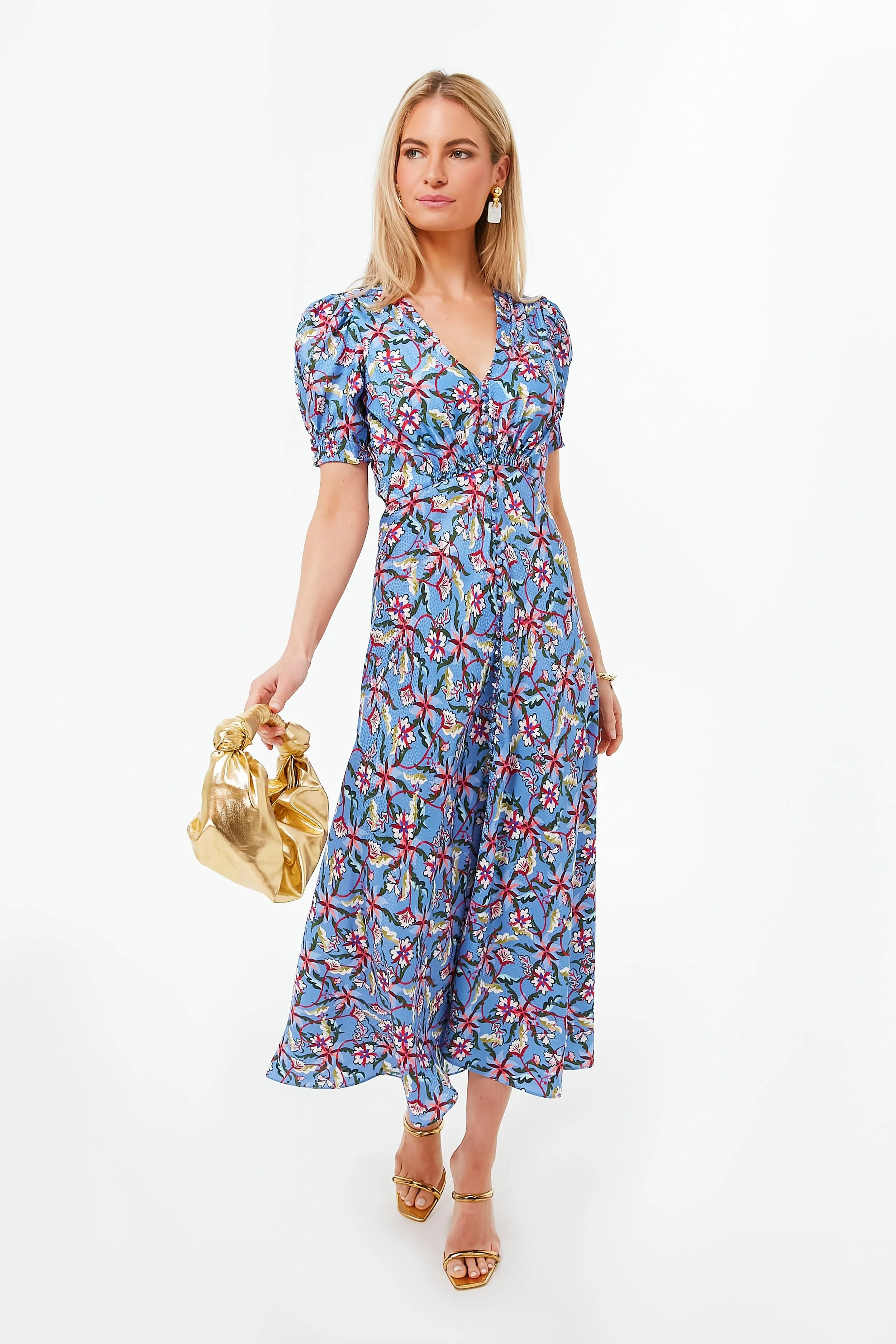 Freesia Sky Lea Long Dress