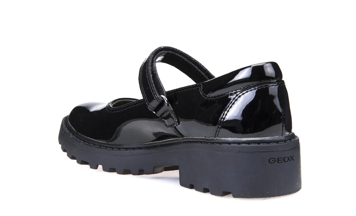 Geox J6420P J Casey Black Patent