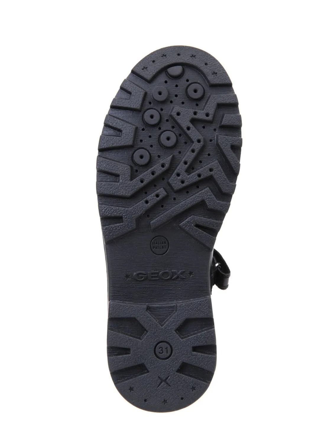 Geox J6420P J Casey Black Patent