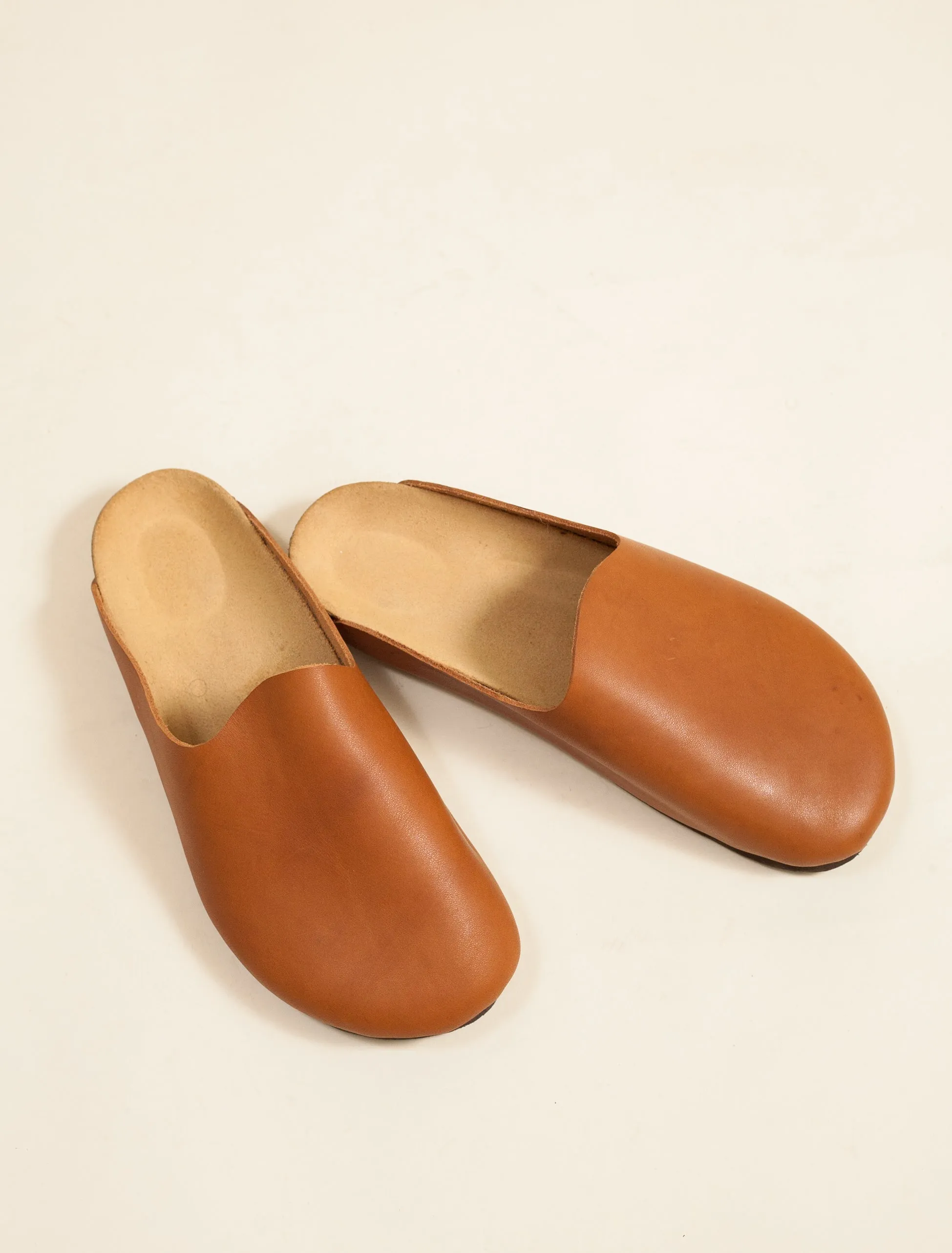 Leather Mule Slip-on (Tan)