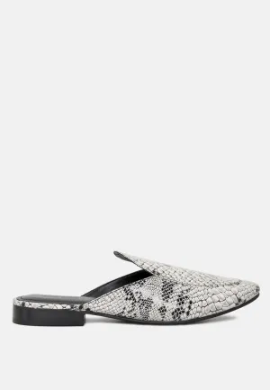 Marla Metallic Leather Mules