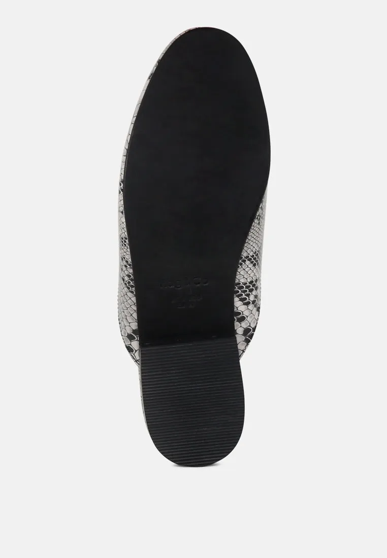 Marla Metallic Leather Mules