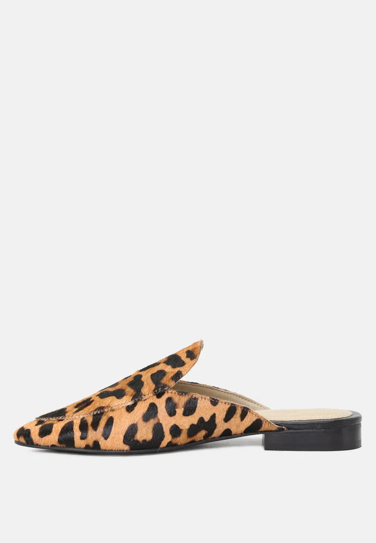 Marla Metallic Leather Mules