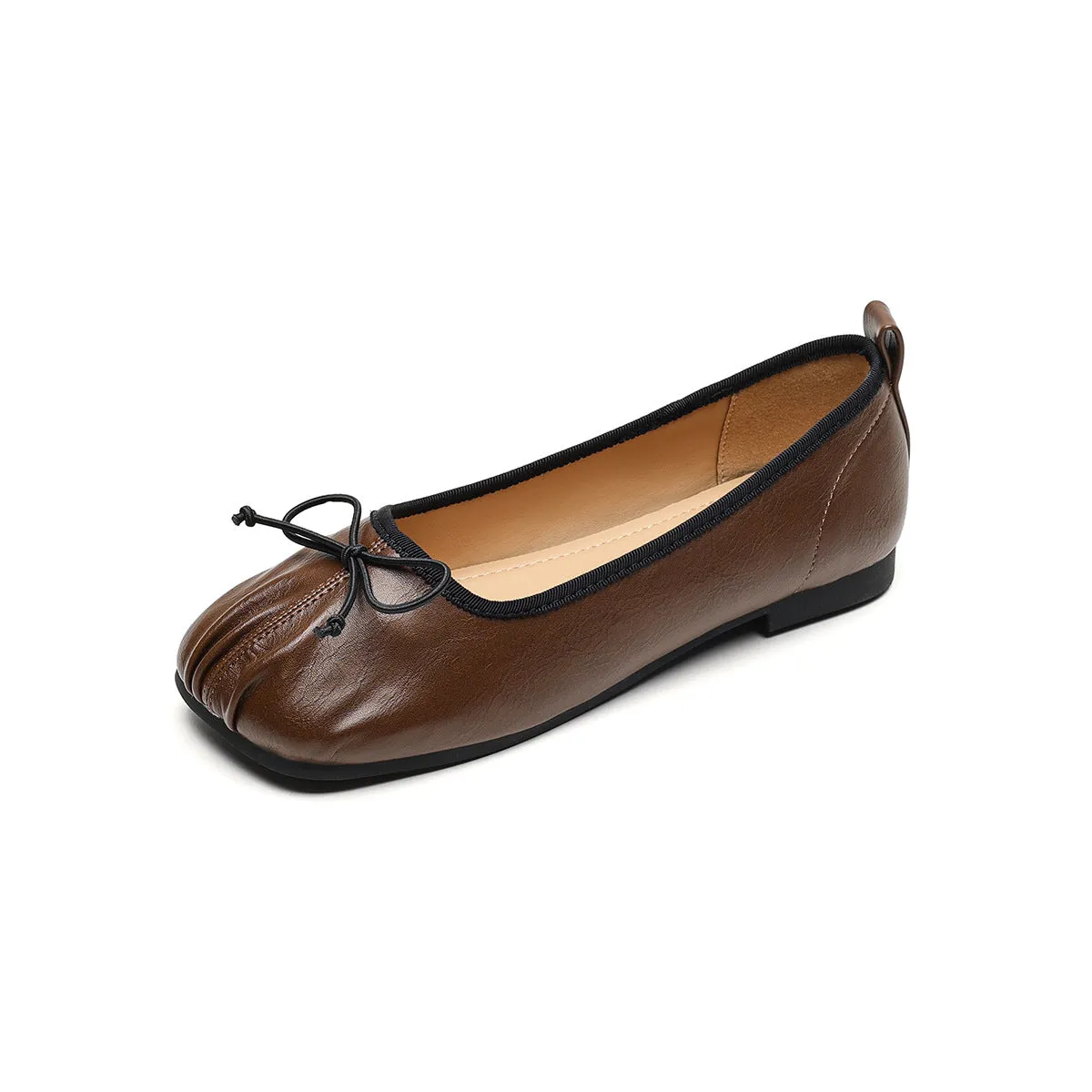 Women Minimalism Style Soft Leather Flats